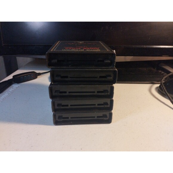 Atari 2600 Lot Of 5 Games - Tested & Work - Star Raiders, Dodge 'Em, Surround - Picture 3 of 3